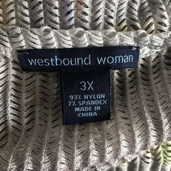 Westbound Women's Stretchy See Through Blouse Top - Picture 3 of 3